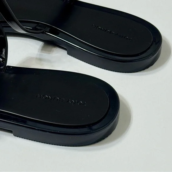 NEW TORY BURCH ‘Roxane’ Jelly Thong Sandals - Black - Size 10 - Picture 6 of 7